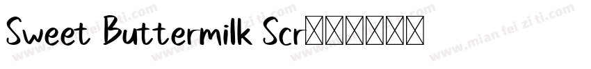 Sweet Buttermilk Scr字体转换